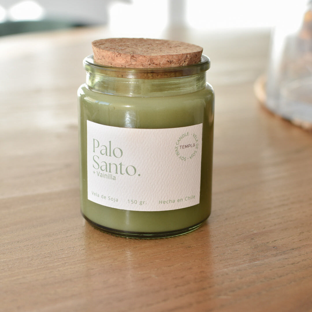 Vela de Soja 150 gr. - Palo Santo y Vainilla