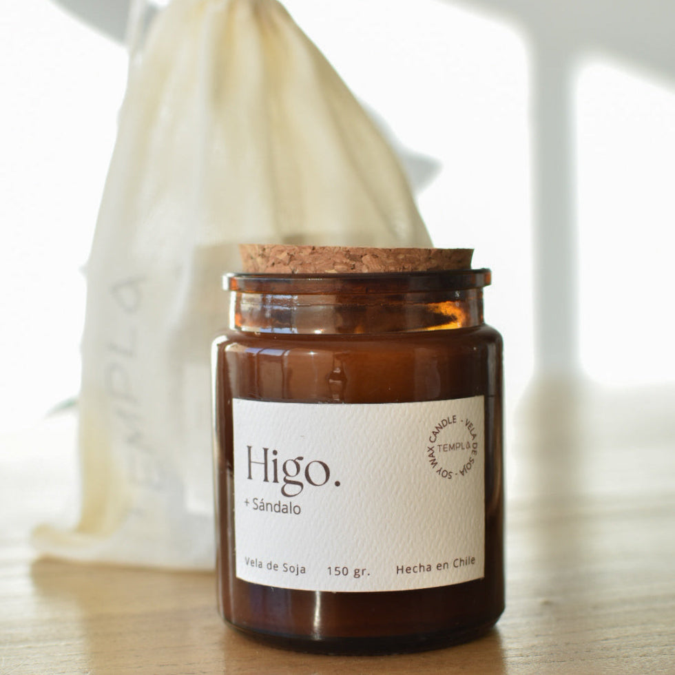 Vela de Soja 150 gr. - Higo y Sándalo