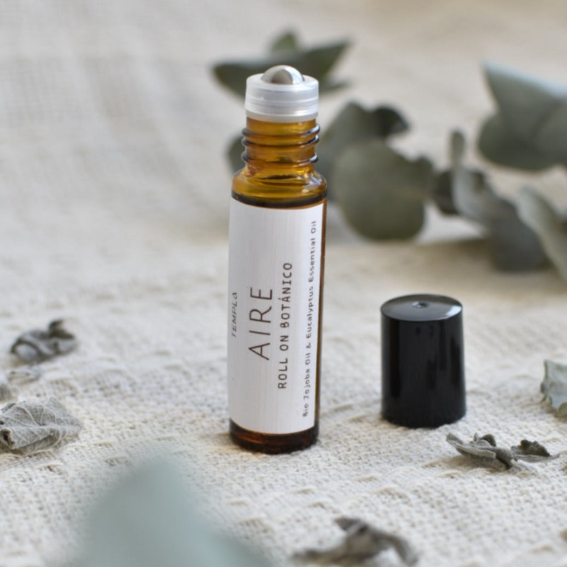 Roll on aceite esencial ecualipto, aromaterapia, elemento aire