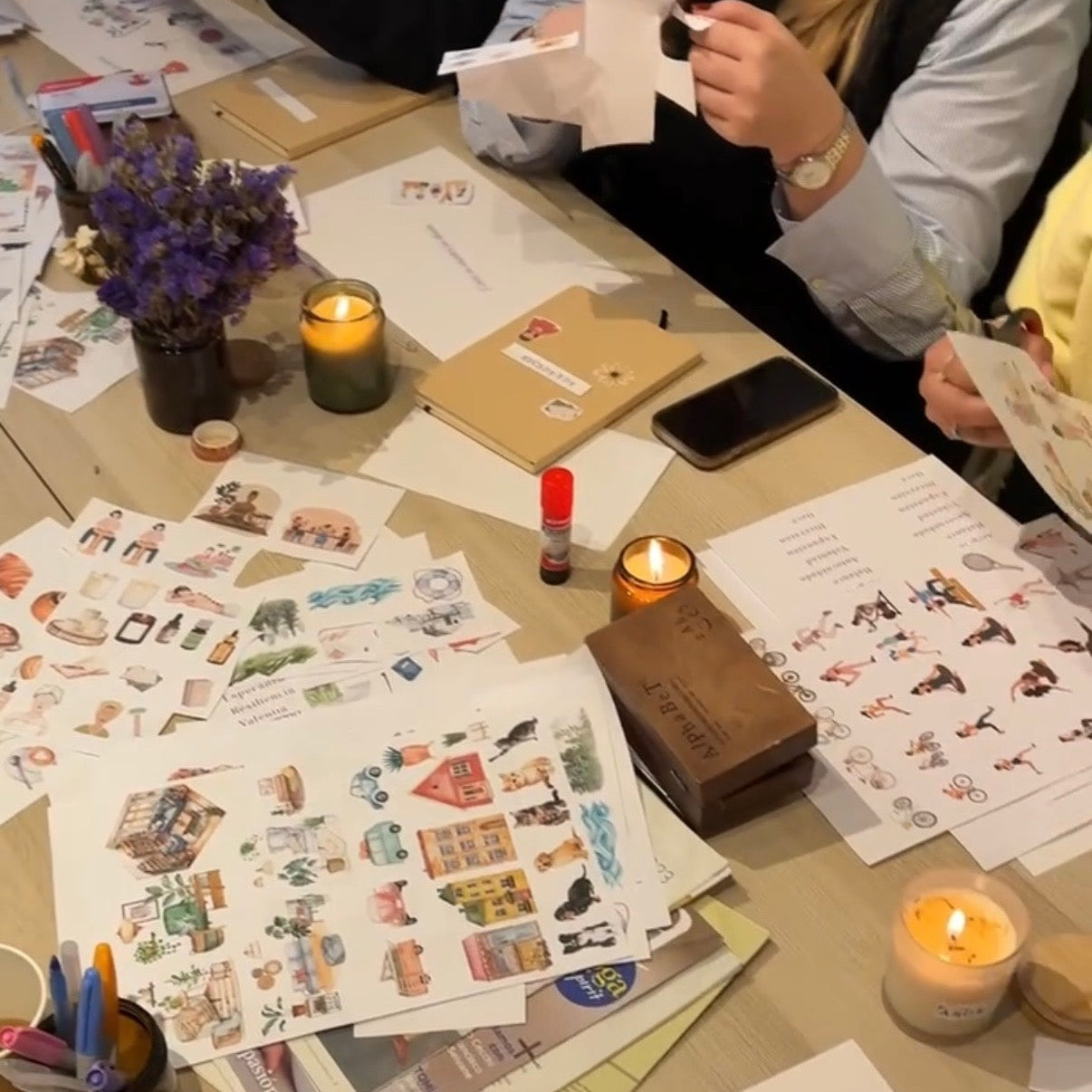 clase de journaling y vision board