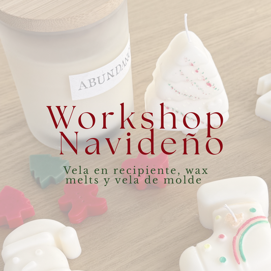 Taller Presencial - Velas Navidad con moldes y pigmentos