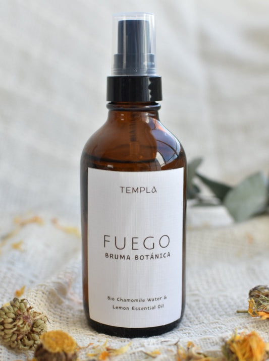 Bruma para almoaha, aceite esencial naranja y agua de manzanilla. Hidrolato manzanilla