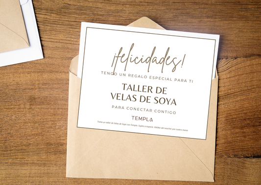 GIFT CARD - Taller Velas de Soya