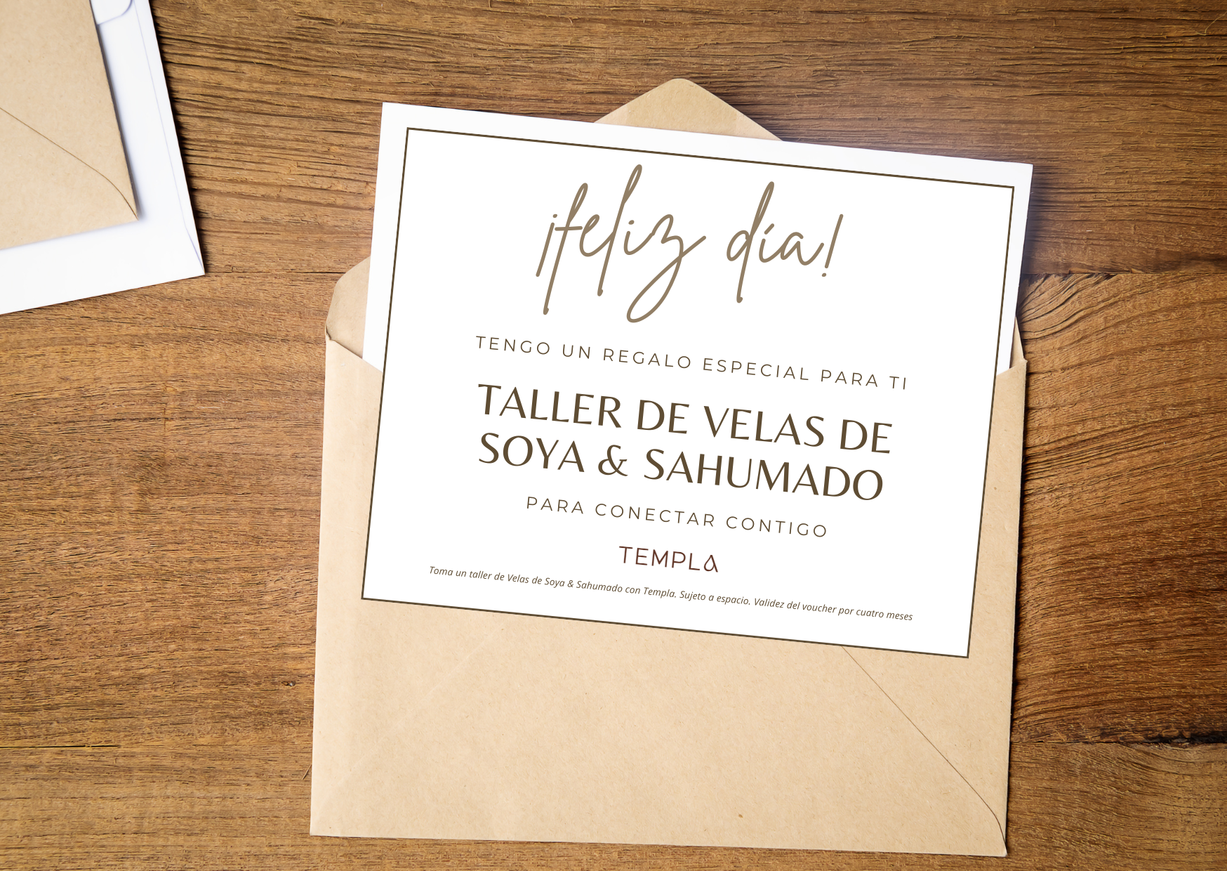 GIFT CARD - regalar taller de velas de soja. regalo curso de velas
