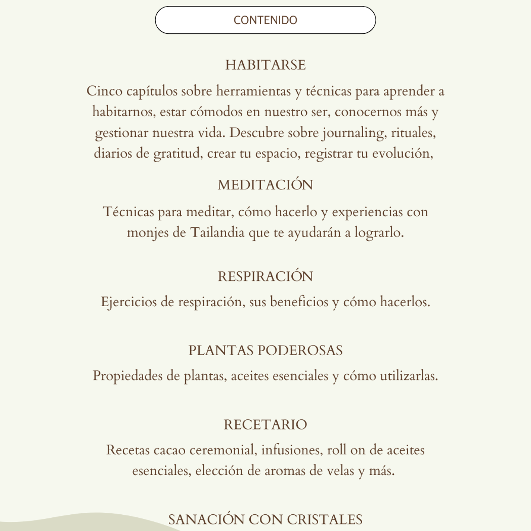 Ebook Habitarte guía digital de bienestar espiritual meditación y aceites esenciales