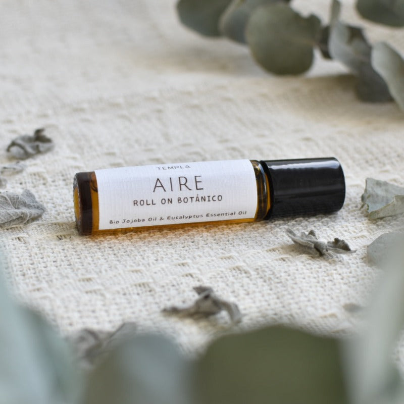 Roll on aceite esencial ecualipto, aromaterapia, elemento aire